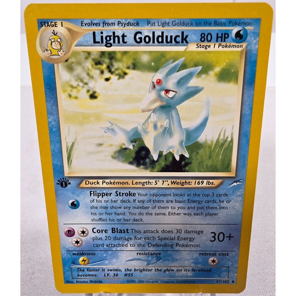 Light Golduck 47/105 1st Edition Neo Destiny 2000 Pokemon NM